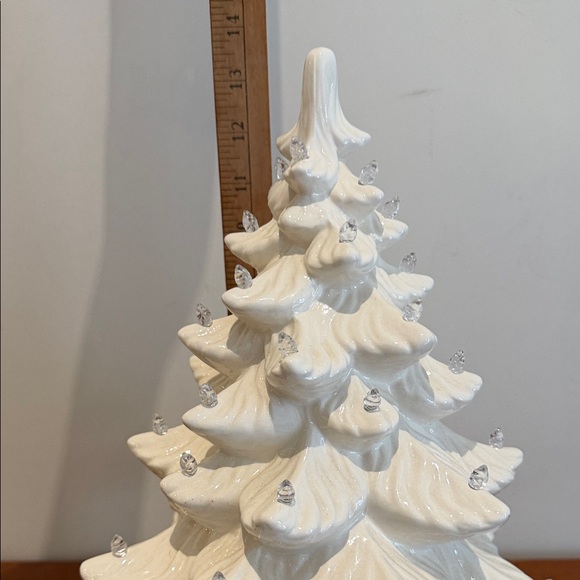 White Ceramic Light-Up Christmas Tree Holiday Decor - Picture 6 of 11